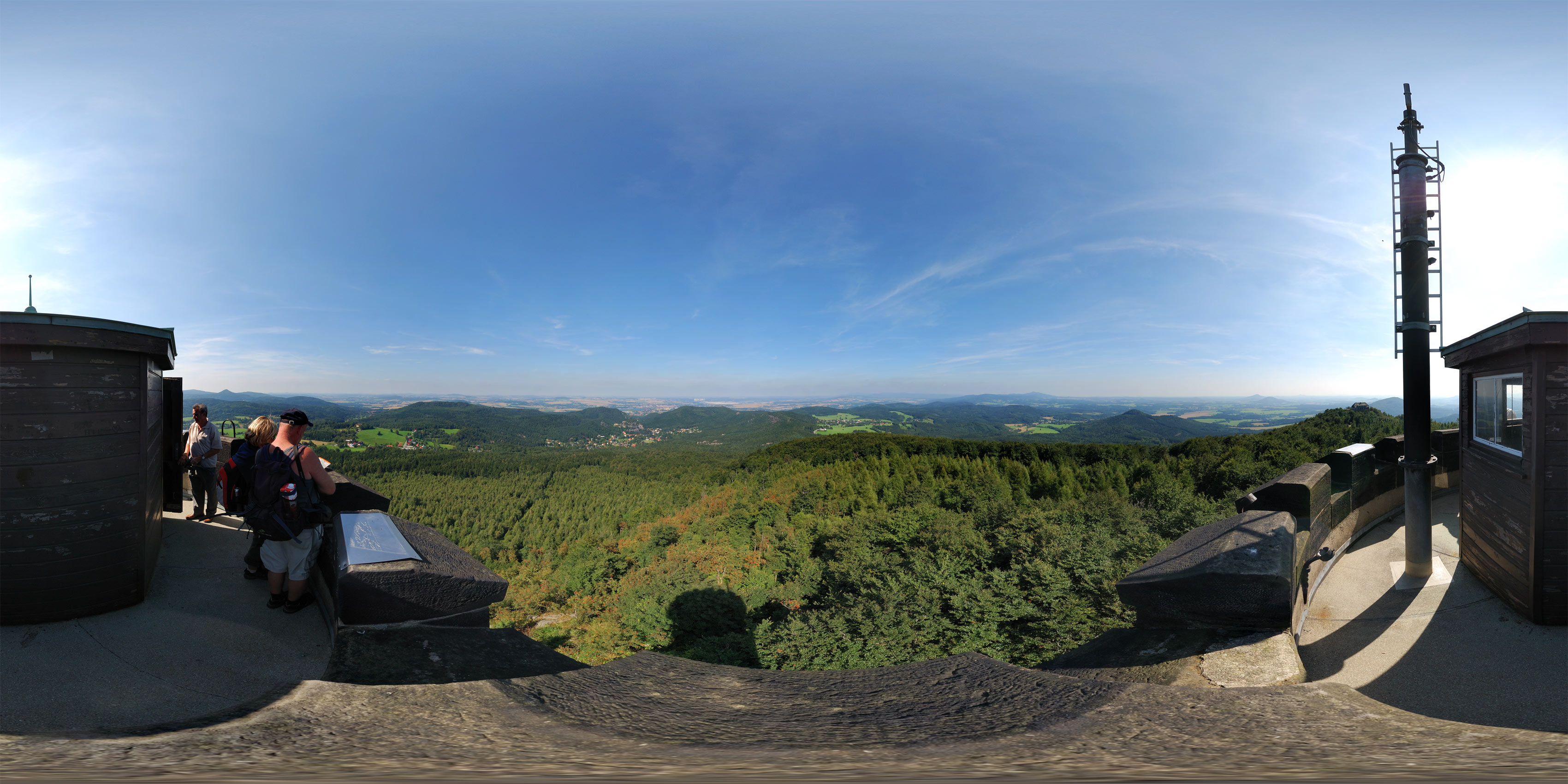 Hochwald Turmbaude - Aussicht vom Turm 1