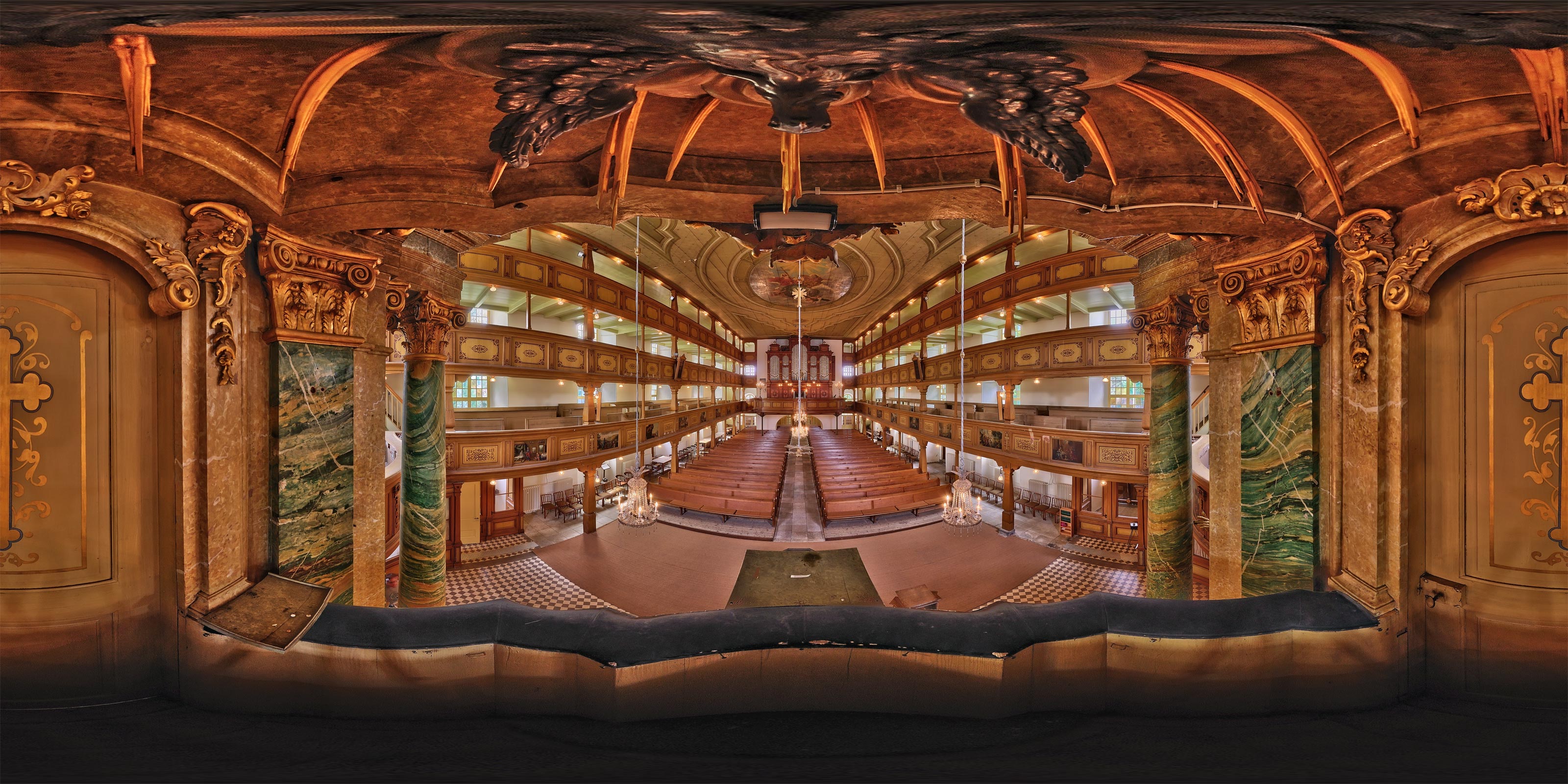 Neugersdorfer Barockkirche - Auf der Kanzel