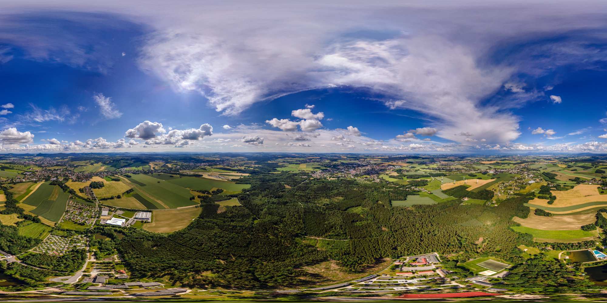 Luftpanorama - Rundblick Umgebung