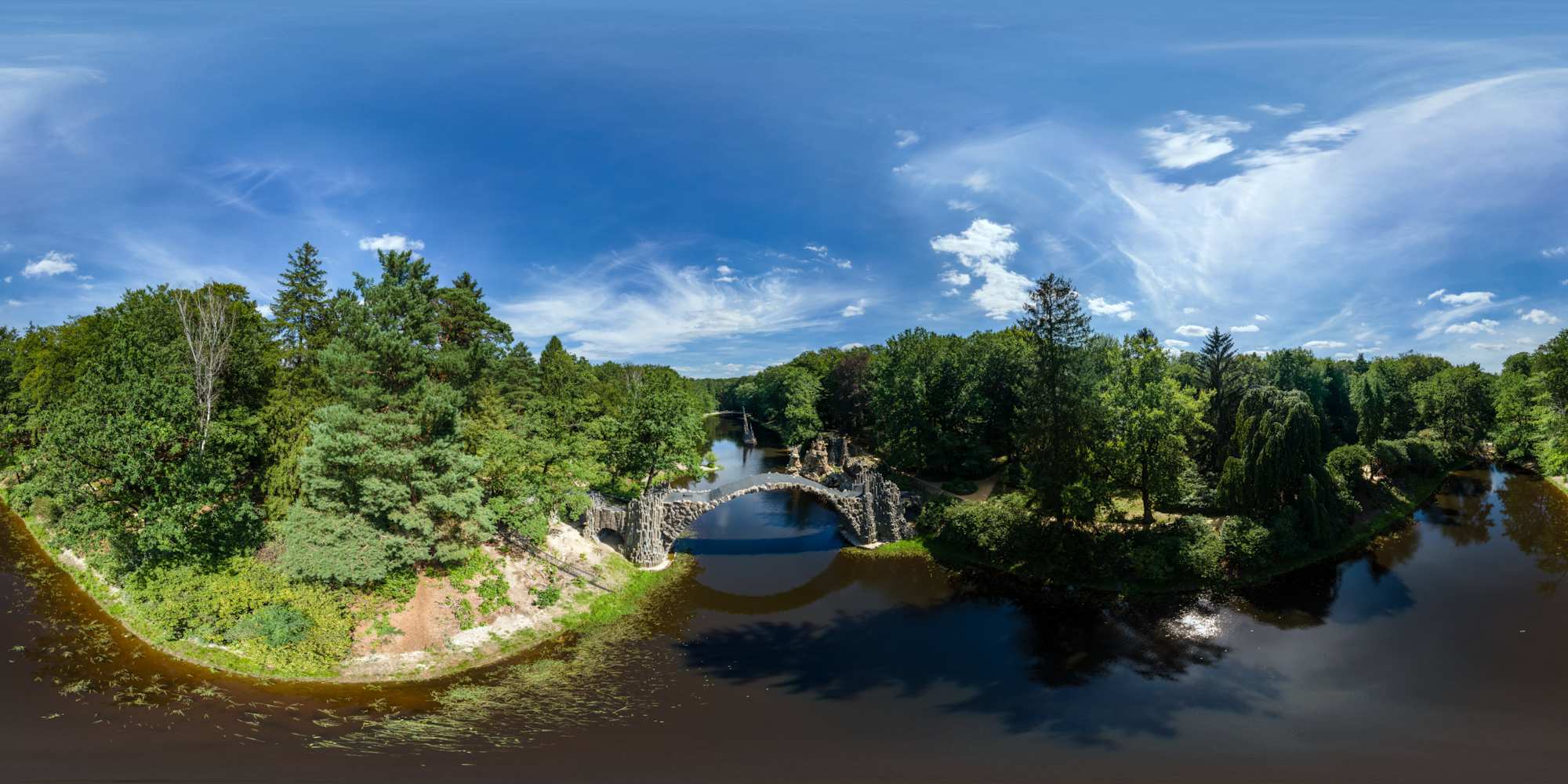 Luftpanorama - Rakotzbrücke 2021