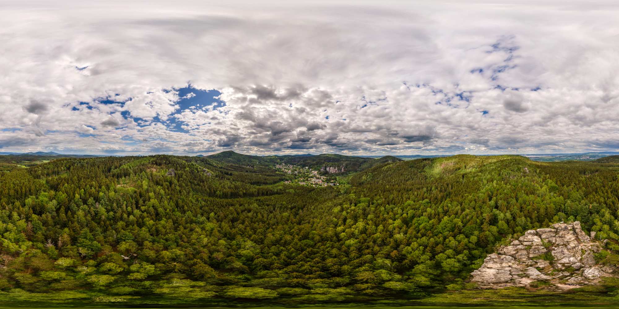 Luftpanorama - Scharfenstein