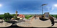 360 Grad Panorama: Aussichtsturm 2 (Berg Landeskrone 420m)