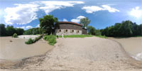 360 Grad Panorama: Neißewehr am Kloster (Klosterstift St. Marienthal)