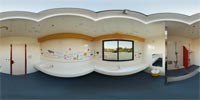360 Grad Panorama: Babywickel- und Duschraum (SeeCamping Zittauer Gebirge)