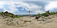 360 Grad Panorama: Europakreuz (Berg Töpfer 582m)