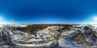 Luftpanorama - Eingangsbereich Winter 2021